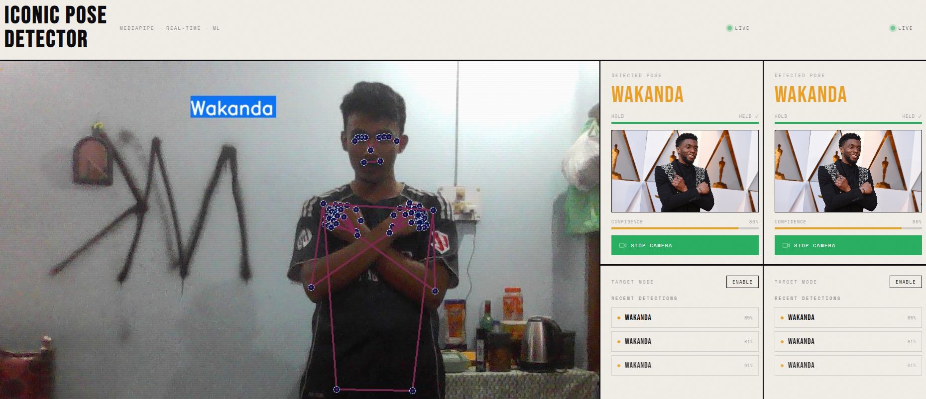 Iconic Pose Detector